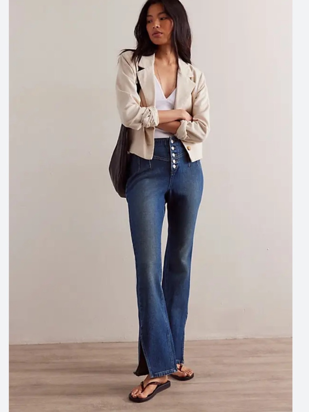 FREE PEOPLE We The Free Crvy Nix Corset Jeans
